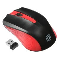 Мышь Oklick 485MW (черный/красный) фото 1